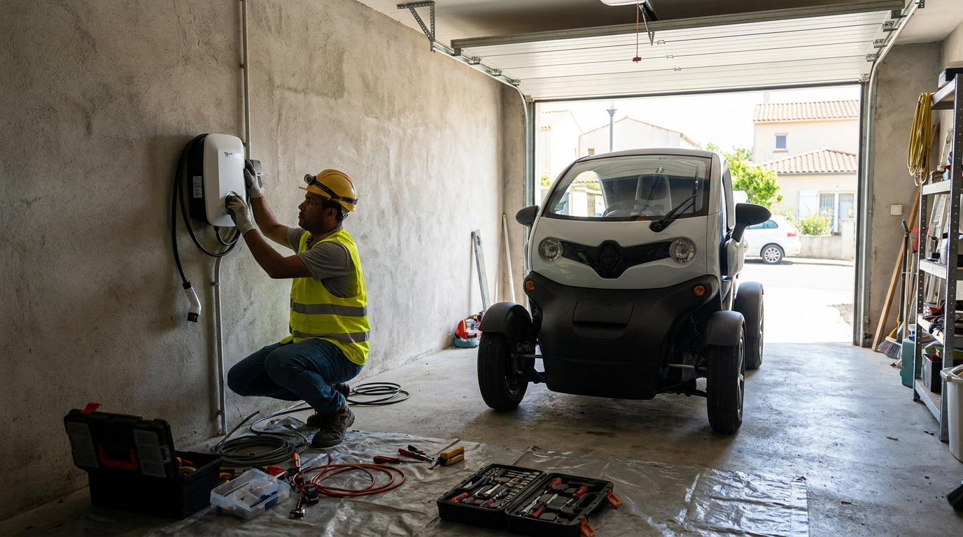Carregador em Garagem de Condomínio